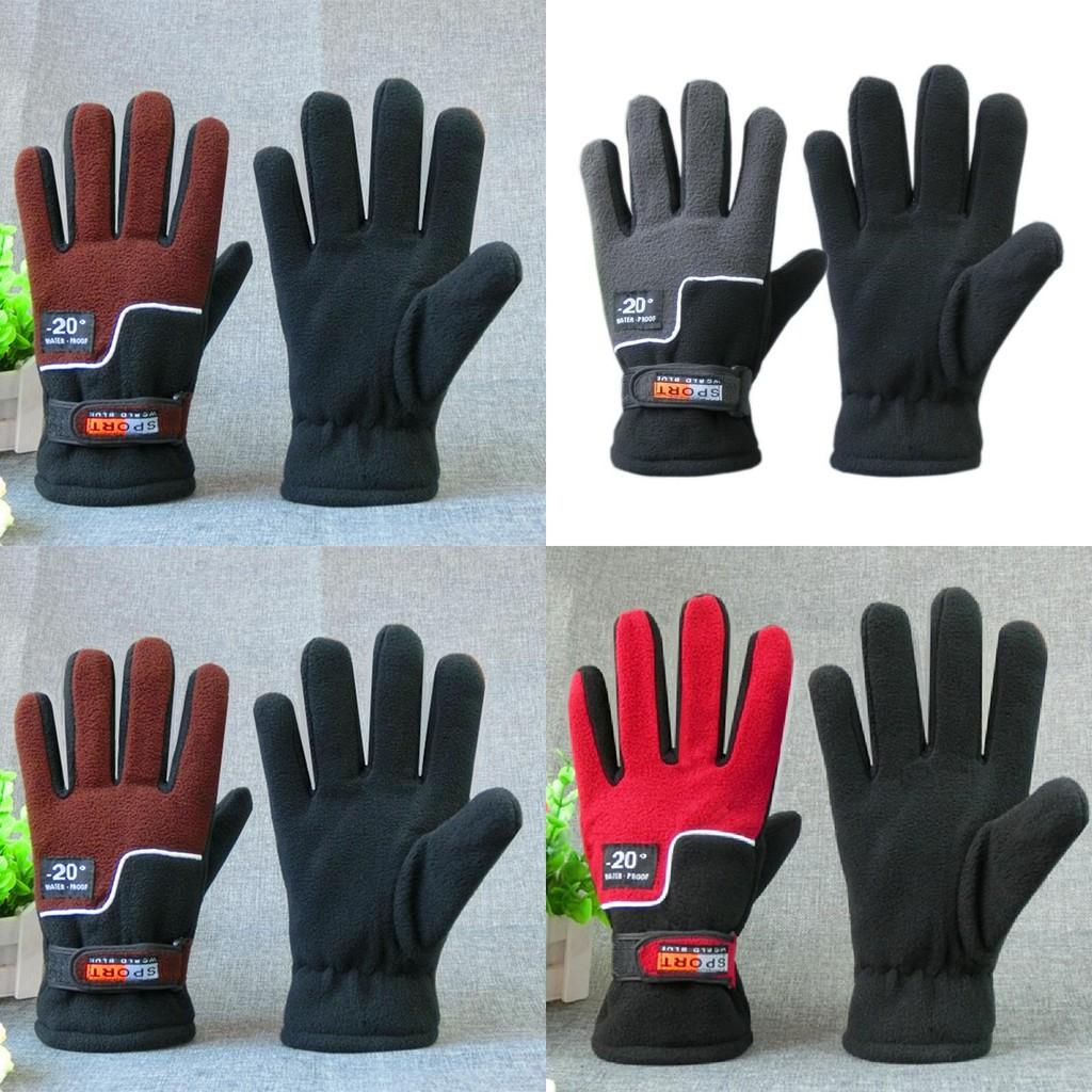 Fahrradhandschuhe mit Fleece-Material für Radfahren bei kaltem Wetter und für Grip