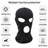 Kingsie Stretch 3-Hole Full Face Mask, Lightweight, Windproof and Sun Protection, Balaclava Helmet Inner, for Cycling, Motorcycles, and Airsoft (3-Hol