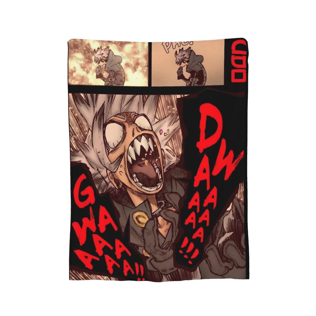 Anime Gachiakuta Cleaners Blanket Fleece Textile Decor  Breathable Lightweight Throw Blankets for Sofa Car Plush Thin Quilt