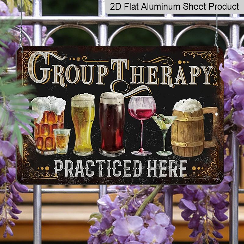 2D Flat 1pc Put Decor Funny Group Relax Metal Sign, Vintage Man Cave Bar Decor, 12x8 Inches, Aluminium Sign Halloween Christmas Decorations