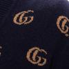 GUCCI Men Double G Jacquard Wool Cardigan 645291-XKBPF-4804