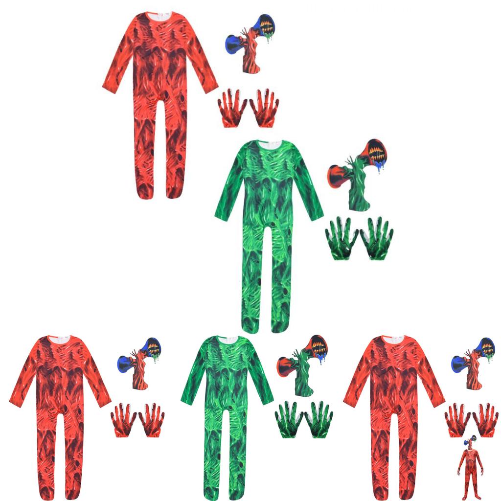 Halloween Siren Head Horror Costume Jumpsuit For Kids Spooky And Stylish Outfit!