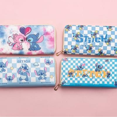 Kreslená peňaženka Stitch s dlhým zipsom Peňaženka Stitch na ruku peňaženka tlač na výrobu