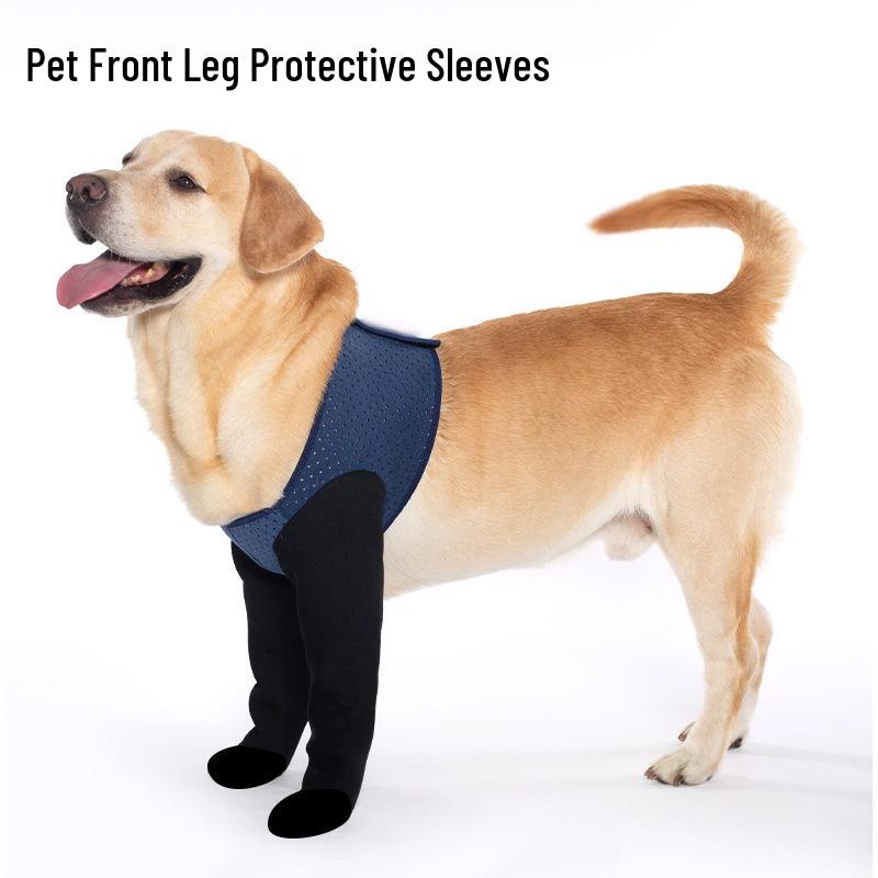 Dog Leg Brace - Protective Front Leg Strap for Injury, Anti-Lick, Anti-Bite, Rehabilitation & Joint Support