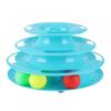Cat Toy Roller 3-Level Turntable Cat Toy Balls with Colorful Balls Interactive Kitten Fun Mental Physical Exercise Puzzle Toys