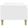 White Coffee Table 90 X 50 X 36.5 Cm Particleboard