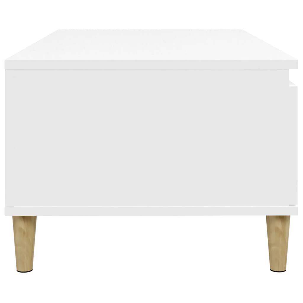 White Coffee Table 90 X 50 X 36.5 Cm Particleboard