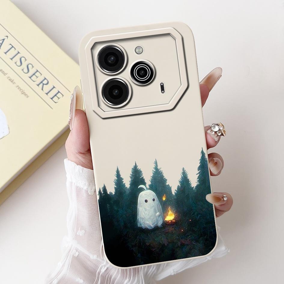 Pova 6 Case For Tecno Pova 6 Pro 5G Silicone Cover Cute Dinosaur Panda Camera Lens Protector Bumper For Tecno Pova6 Pro LI9 Capa