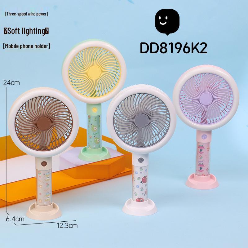 Portable Graffiti Handheld Fan & Phone Holder with USB Charging and High Wind Power High Wind Power Fan