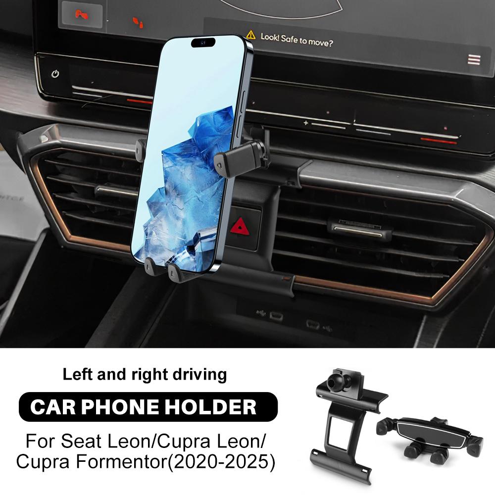 

For Seat Leon MK4 Cupra Leon Cupra Formentor 2024 2025 Bracket GPS Stand Car Gravity Magnetic Phone Holder Ordinary style