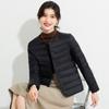 Round Neck Liner Padded Jacket Women's Winter Slim-fit Bottoming V-neck Solid Color Slimming and Warm Short Lightweight Padded Jacket