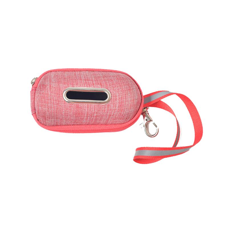 Dozator portabil de pungi pentru caca pentru animale de companie. Cutie de depozitare cu funie