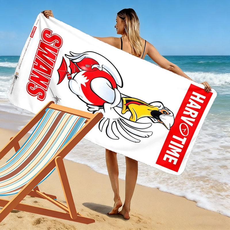 Sydney Swans Pride Print Beach Towel, Large Soft Quick Dry Towel for Beach Camping Swimming