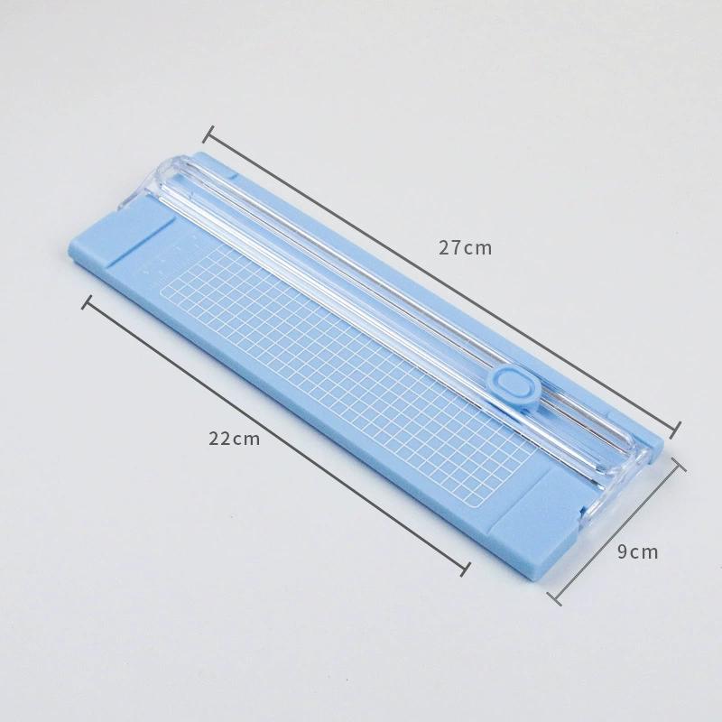 

Мини-резак для бумаги формата А4 Резак для бумаги Машина для изготовления крафт-бумаги Скрапбукинговые открытки Инструменты для фотовырубных машин Инструменты для домашнего рукоделия синий