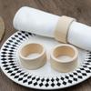 Wood Napkin Rings Dining Table Napkin Holder Decorative Holiday Napkin Rings for Wedding Party Dinner Table Decoration