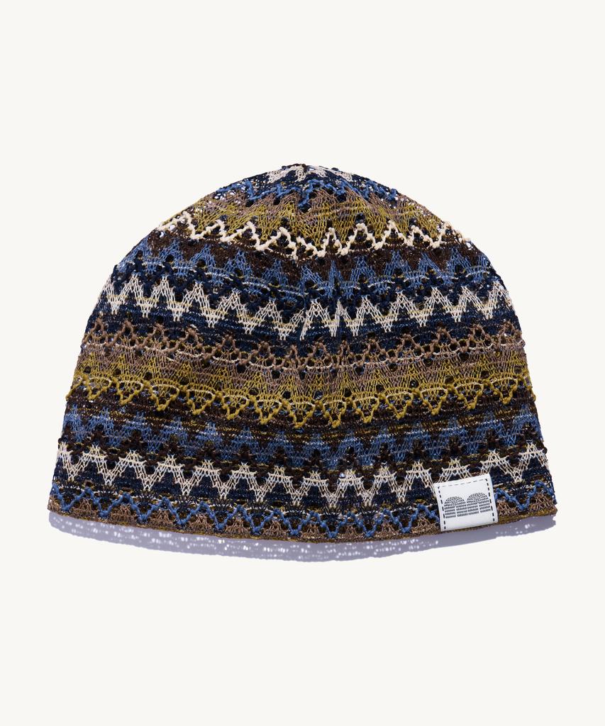 NOT NEW Summer Nn Label Pattern Beanie Blue