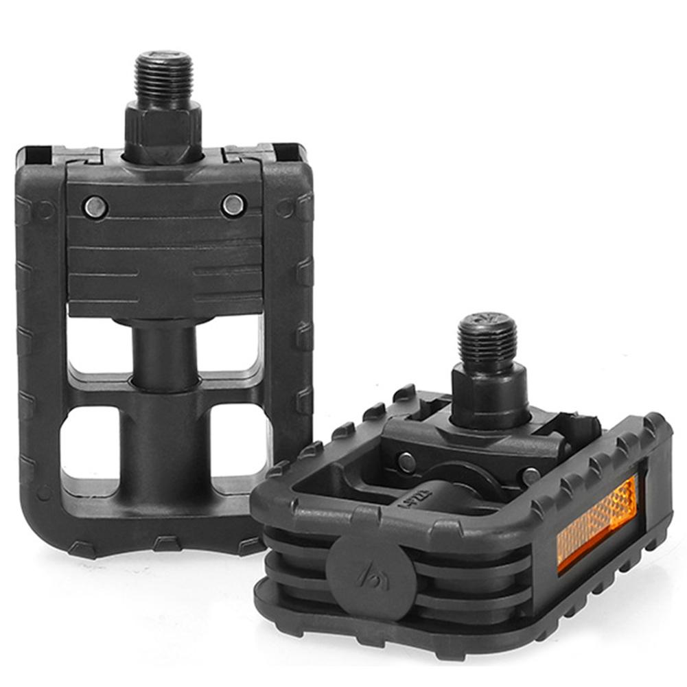 

Bicycle Platform Pedals Non-slip Bicycle Pedal Footboard with Reflector Riding Accessories for Folding Bike Electric Vehicle