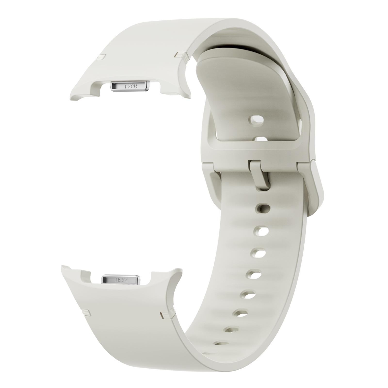 

Silicone Watch Band for Samsung Galaxy Watch8 44mm/40mm/Watch8 Classic 46mm Solid Color Wrist Strap Beige