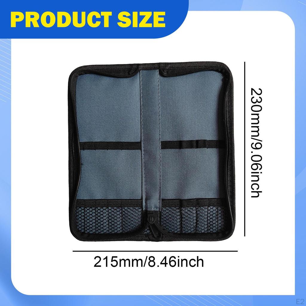 Artist Paint Brush Holder Travel Makeup Case Art Supply for 12 Slots Storage Carrying