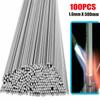 Perfect for Thin Aluminum Get Your Hands on 100pcs Aluminum Solution Welding Flux Cored Rods Wire Brazing Rod 16MM X 50CM!