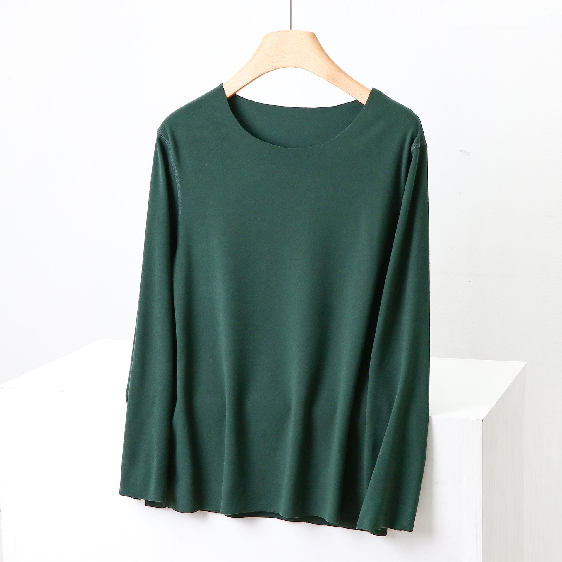 

Женский бесшовный теплый топ с длинным рукавом большого размера из двустороннего вельветового флиса 5XL