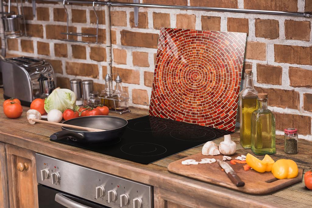 Glass Protective Plate for Stove 50x52 Brick