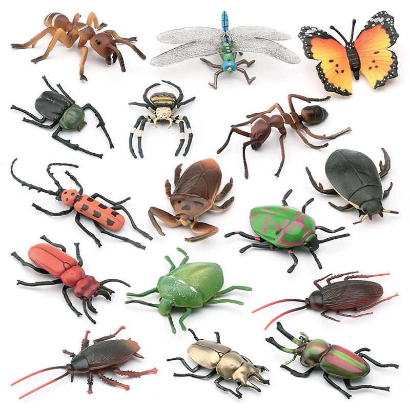 Simulation Of 16 Insects, Animal Models, Butterflies, Beetles, Spiders, Ants, Dragonflies, Cockroaches, Oxen Shields, Bugs, Static Ornaments