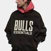 Fear of God Essentials x NBA Chicago Bulls Hoodie Black Red Unisex Tops 192AL246504F