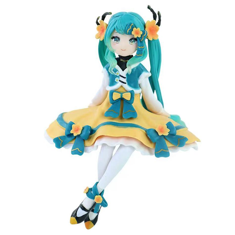 In Stock FuRyu Hatsune Miku Noodle Stopper Flower Fairy Series -Anemone Ver.- 14CM PVC Anime Action Figures Model Collection Toy