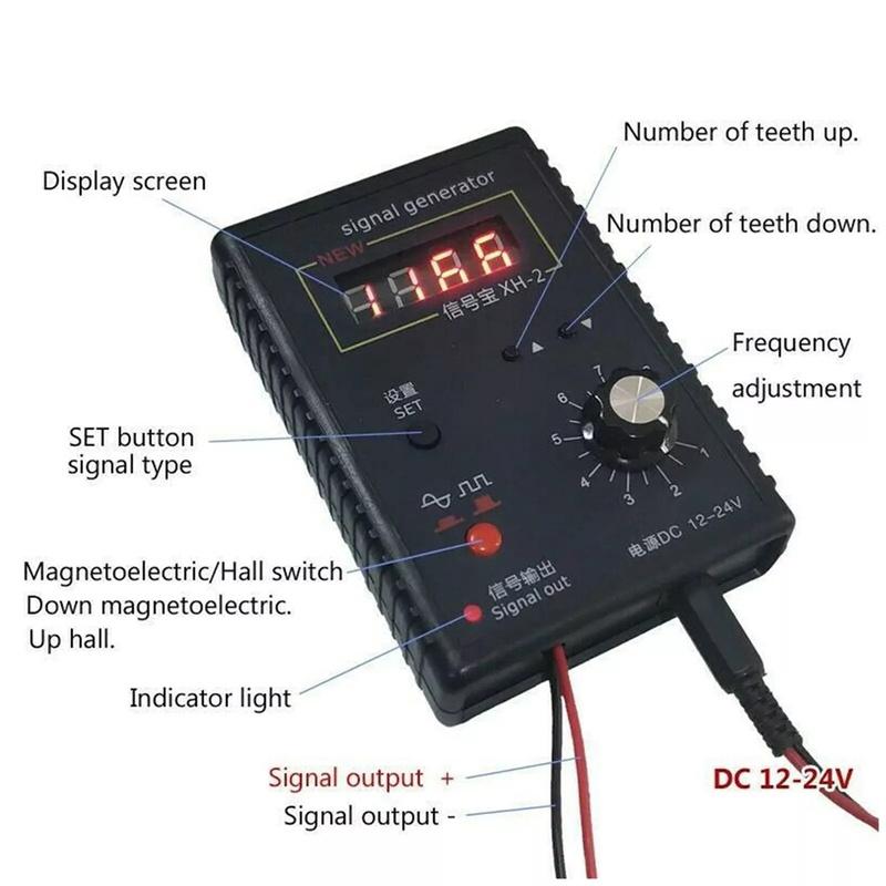 Portable Car Repairing Tool XH-2A Vehicle Signal Generator Stopwatch Hall Sensor Auto Crankshaft Position Simulator 2Hz To 8KHz
