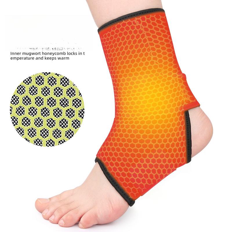 Outdoor Sports Ankle Protection Honeycomb Design Built-in Magnet Strap Double Pressurized Football Basketball Protective Gear