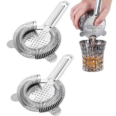 Non Slip Stainless Steel Strainer Bar Strainer Thickened Wine Cup Ice Filter  Bar Accessorie Tools