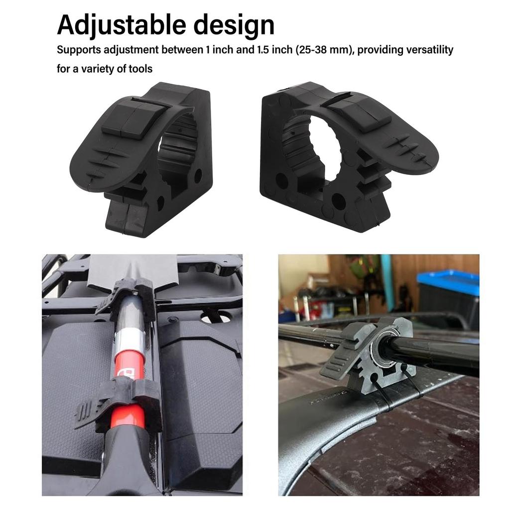 Rubber Clamp Mount Quick Release Clamp Rustproof Versatile Anti Aging 1 To 1.5in Adjustable Securely Fixed for Boat Train