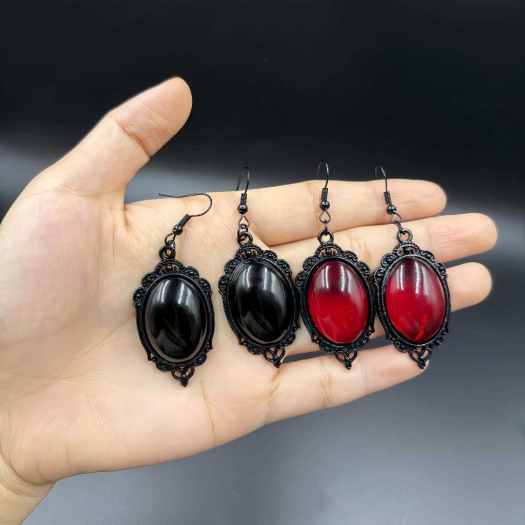 Gotyckie Kolczyki Kryształ Czasu: Europejski i Amerykański Modny Wisiorek