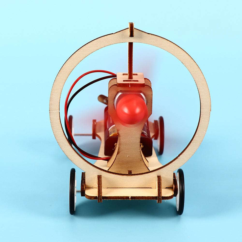 Kids DIY Electric Wind Car Model Students Physical Experiments Technology Toys