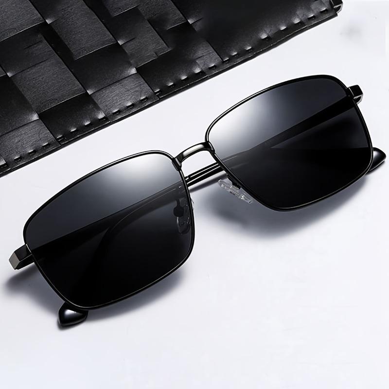 

1 шт. Мужские модные очки с квадратной оправой, Ретро модные очки для вечеринок, Фотореквизит, Повседневные аксессуары, Стильные очки