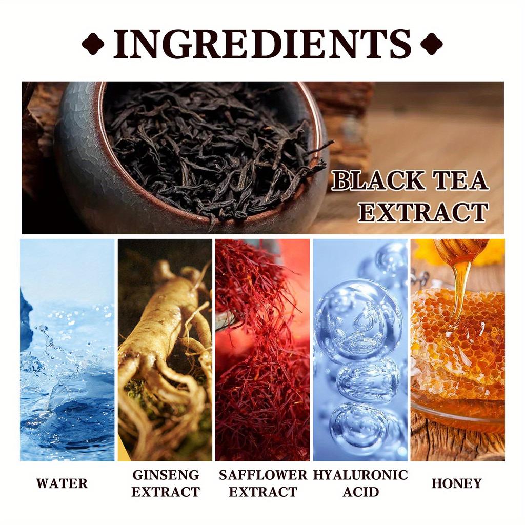 Black Tea Mask Clean The Pores and Delicate Pores Brighten The Skin Color, Suitable for All Skin Types