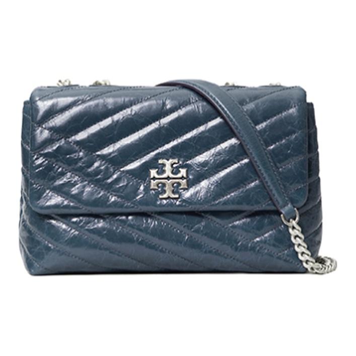 Tory Burch Kira Chain Lambskin Crossbody Shoulder Bag Women Bags Dark-Blue 75447-449