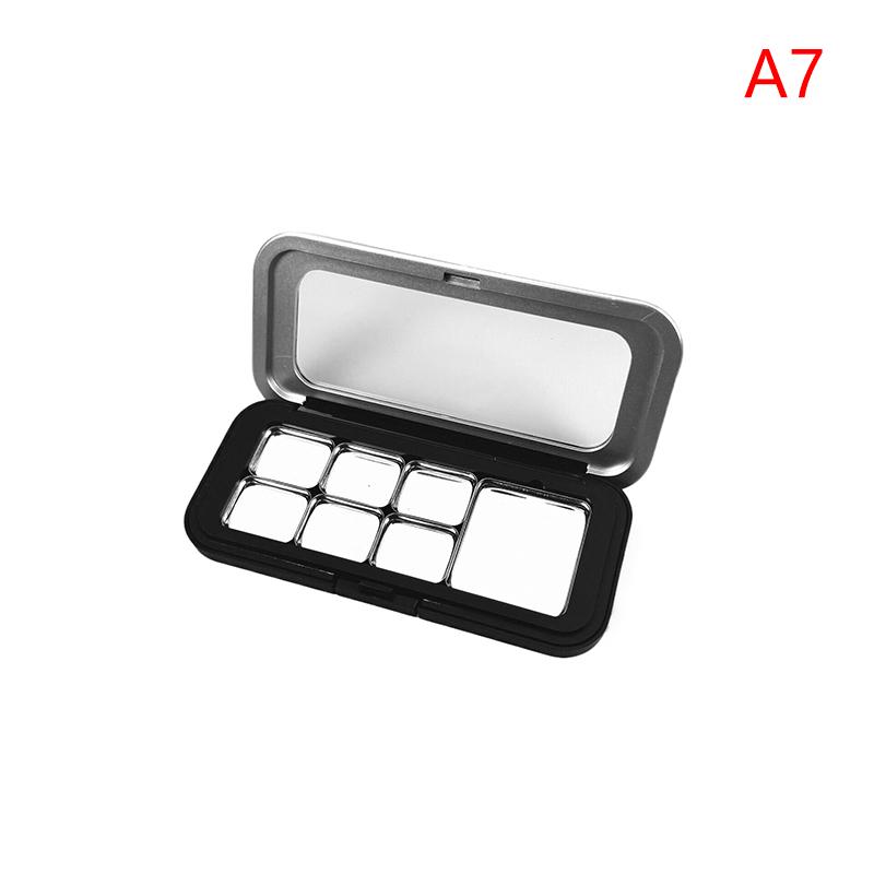 Leere magnetische Kosmetikpalette 1/2/3/4/6/7/12 Fächer Eisenplatte Lidschatten Rouge Lippenstift DIY Make-up Box