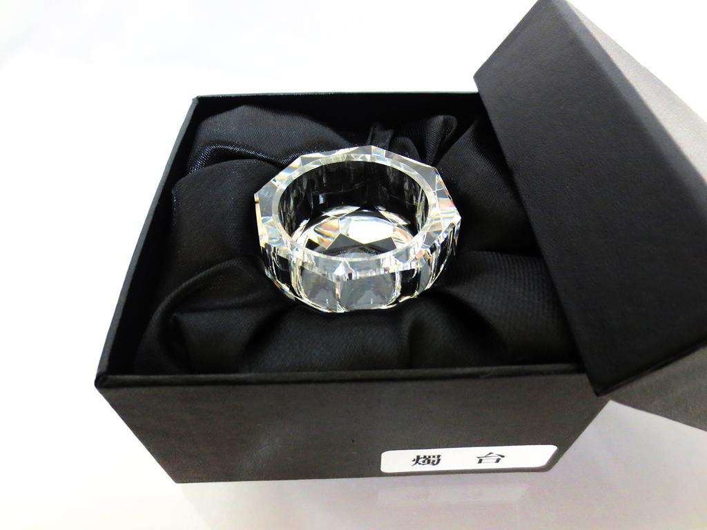 Memorial Kobo Hibiki Modern Buddhist Altar Set, 5-Piece Set with Non-Tarnishing Crystal, Incense Burner, Flower Vase, Candle Holder, Water Pot, and