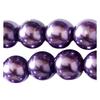 Lot of 100 Pearly Round Beads 8mm 8 Mm - Dark Purple Amethyst