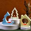 Silikon Kerzenhalter Formen Kerzentassen Formen Kerzenständer Formen Haus/Baum Form Bastelformen Silikon Ornamente Formen