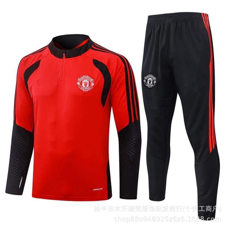 26/27 Season Spain Miami Marseille Training Top Long Sleeve Half Zip Tracksuit Kids Adult Football Jersey Fall Winter