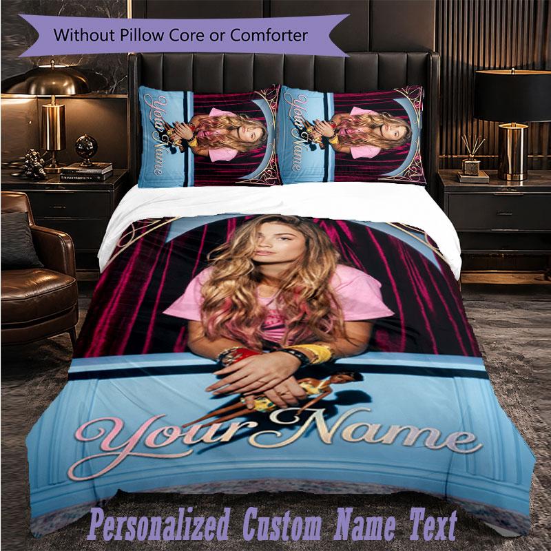Personalized 3Pcs Bedding SetRoxy Dekker Custom Text Duvet Cover Pillowcase Set Bedroom Gift