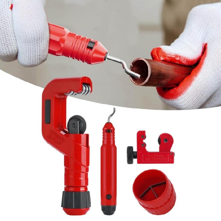 MultiSize Pipe Cutter Set 6-50mm 3-22mm Diameter Capacity Includes Roller Bearing Design For Effortless Operation