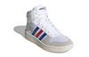 adidas Neo Hoops 2.0 Mid K Abrasion Resistant Breathable Mid Top Vintage Basketball Shoes White Kids' FW9121