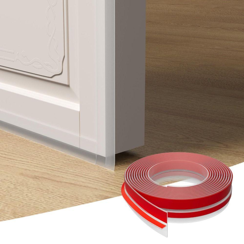 3/6M Silicone T-Shaped Door Draft Stopper Self-adhesive Weather Stripping  Side of Door Frame