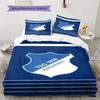 Ensemble de literie motif TSG Hoffenheim Housse de couette Taie d'oreiller Décoration d'intérieur Cadeau (1 housse de couette + 2 taies d'oreiller, sans garniture.)