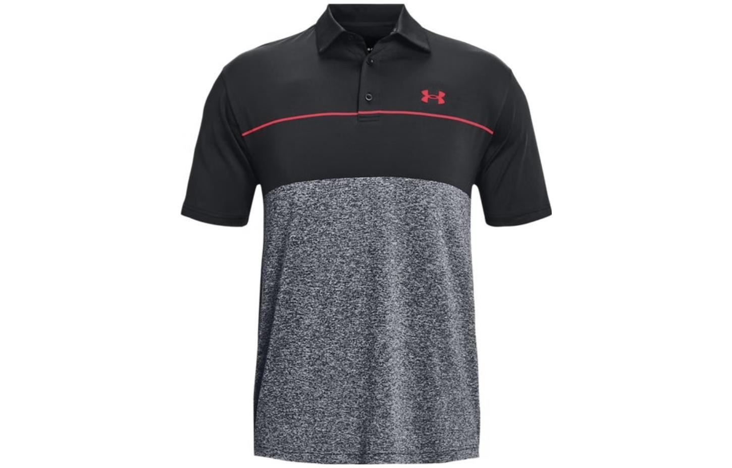 Under Armour Polo Shirts Men s Black Polo Collar Moderate Straight Fit 1327037-049 XL