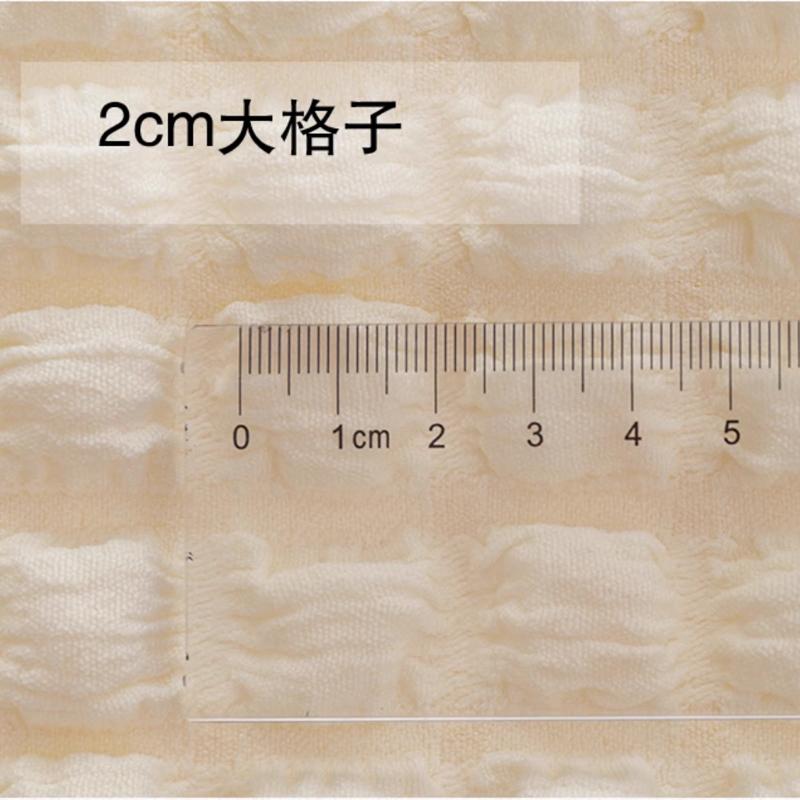0.5m/1m/2m Soft Elastic Bubble Plaid Fabric Waffle Cloth for Sewing Sofa Cushion Cover Bag Dress Bedding DIY Clothing Fabric